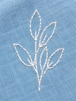 BloomUp Aqua Embroidered Co-ord Set for Boys – Soft Cotton Casual Summer Outfit