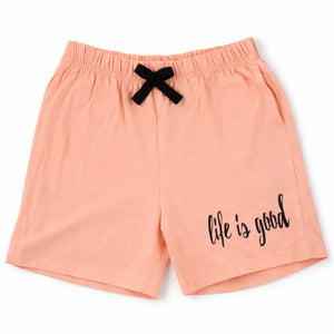 Spark Kids Black Daisy Cotton Shorts | Soft Drawstring Summer Shorts for Boys & Girls | Comfortable Casual Kids Wear Spark