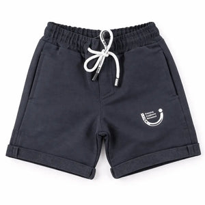 Spark Boys Sports Casual Shorts – Dark Grey Kids Cotton Drawstring Summer Shorts Spark