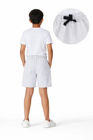 Spark Kids Black Daisy Cotton Shorts | Soft Drawstring Summer Shorts for Boys & Girls | Comfortable Casual Kids Wear Spark