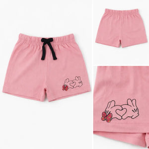 Spark Kids Black Daisy Cotton Shorts | Soft Drawstring Summer Shorts for Boys & Girls | Comfortable Casual Kids Wear Spark