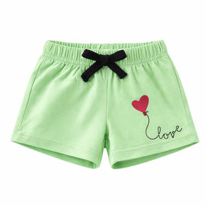 Spark Kids White Cotton Shorts with Bird Print | Soft Drawstring Summer Shorts for Boys & Girls | Lightweight Casual Kids Wear Spark