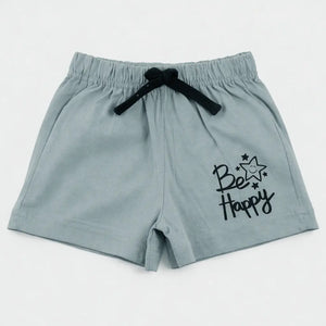 Spark Kids White Cotton Shorts with Bird Print | Soft Drawstring Summer Shorts for Boys & Girls | Lightweight Casual Kids Wear Spark