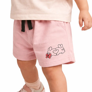 Spark Kids White Cotton Shorts with Bird Print | Soft Drawstring Summer Shorts for Boys & Girls | Lightweight Casual Kids Wear Spark