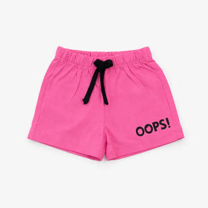 Spark Kids White Cotton Shorts with Bird Print | Soft Drawstring Summer Shorts for Boys & Girls | Lightweight Casual Kids Wear Spark