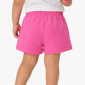 Spark Kids White Cotton Shorts with Bird Print | Soft Drawstring Summer Shorts for Boys & Girls | Lightweight Casual Kids Wear Spark