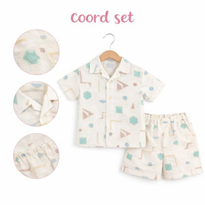 Bloomup Baby Boys Cotton Printed Shirt & Shorts Set Bloom Up