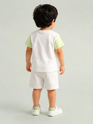 BloomUp Lime Green Baby Co-ord Top & Pant Set for Infants (0–24M)