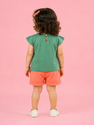 BloomUp ECG-158-SMOCK GREEN