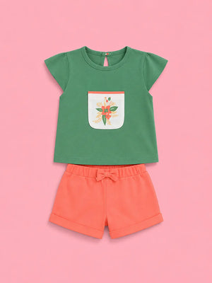 BloomUp ECG-158-SMOCK GREEN