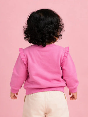 BloomUp Baby Pink Polo T-Shirt for Older Girls (8–16 Years)