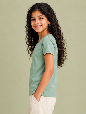 Pista Green Polo T-Shirt for Older Kids Boys & Girls (8–16 Years) BloomUp