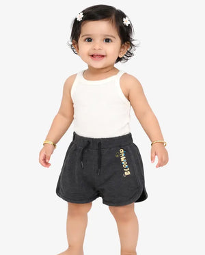 Spark BUG-8308 Orange Kids Shorts - Comfortable and Trendy Drawstring Shorts for Girls Spark