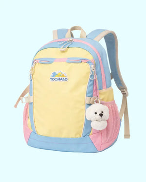 BLOOMUP Kids Backpack for Girls – Cute Pastel School Bag with Plush Charm | Lightweight & Durable Daily Use Bag Bloom Up