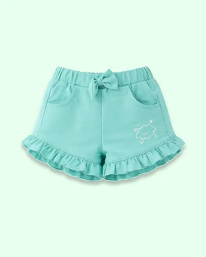 Bloomup BUG-8309 Mint Kids Ruffle Shorts – Cute and Comfortable Baby Girl Shorts Bloom Up