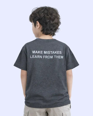 Spark Boys Anime Graphic T-Shirt – Grey Kids Casual Cotton Round Neck Tee Spark