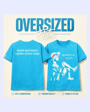 Spark Boys Anime Graphic T-Shirt – Grey Kids Casual Cotton Round Neck Tee Spark