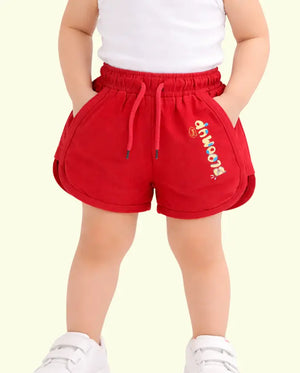 Spark BUG-8308 Orange Kids Shorts - Comfortable and Trendy Drawstring Shorts for Girls Spark