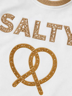 BloomUp Salty Pretzel T-Shirt & Ribbed Jogger Set for Boys – Soft Cotton Co-ord Set
