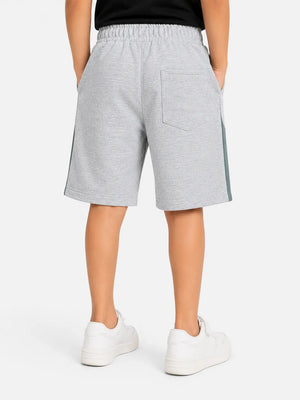 BloomUp Boys Grey Sports Shorts – Casual Cotton Summer Shorts