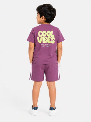 Boys Lilac Soft Cotton Sets Casual Fashion Kids Wear BloomUp