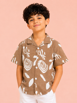 Biscuit Stylish Playwear Boys Soft Cotton Kids Fashion Wear BloomUp