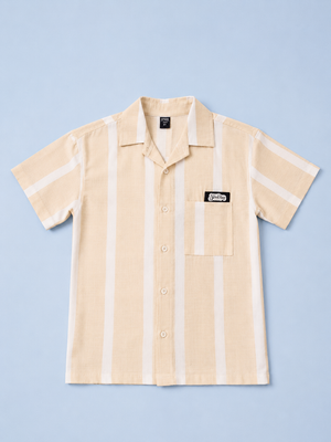 Boys Off White Short Sleeved Soft Cotton Kids Fashion Wear BloomUp