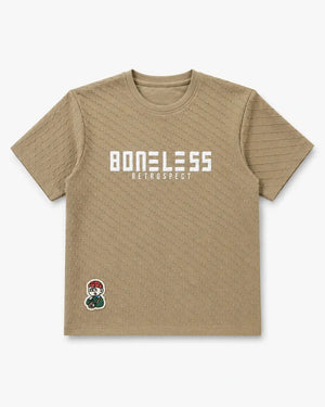 BloomUp Boys Olive Green Textured T-Shirt – Half Sleeve Casual Summer Tee
