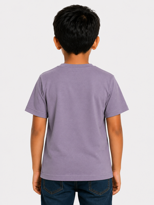 Boys Mauve Tropical Graphic Shirt Soft Cotton T-Shirt BloomUp