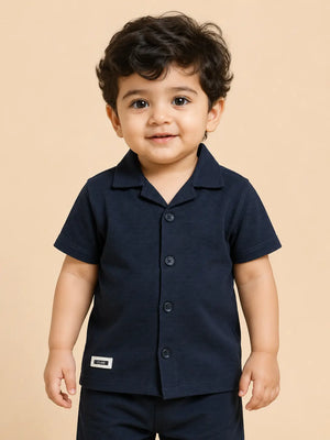 BloomUp Black Formal Shirt for Boys & Toddlers