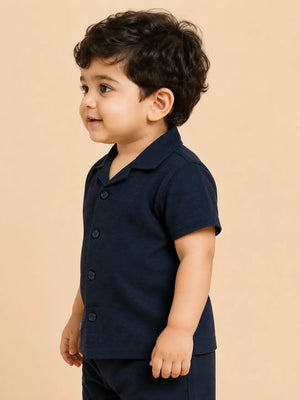BloomUp Black Formal Shirt for Boys & Toddlers