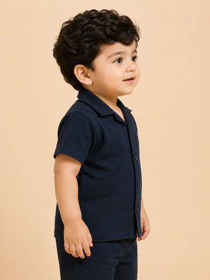 BloomUp Black Formal Shirt for Boys & Toddlers