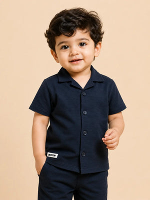 BloomUp Black Formal Shirt for Boys & Toddlers