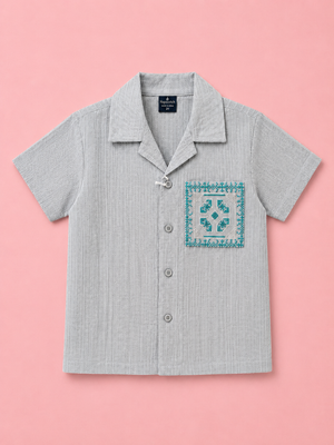 Boys Blue Soft Cotton Boys Shirt Casual Fashion Kids Wear BloomUp