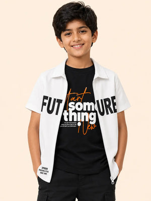 BloomUp White Premium Formal Shirt for Older Boys