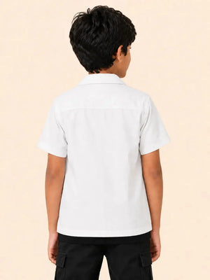 BloomUp White Premium Formal Shirt for Older Boys