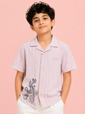 Peach Casual Summer Boys Soft Cotton Kids Fashion Wear BloomUp