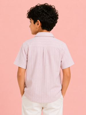 Peach Casual Summer Boys Soft Cotton Kids Fashion Wear BloomUp