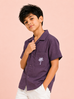Wine Premium Casual Boys Soft Cotton Kids Fashion Wear BloomUp