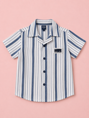 Blue Stylish Playwear Boys Soft Cotton Kids Fashion Wear BloomUp