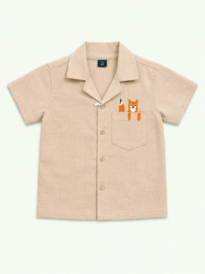 BloomUp Fawn Everyday Casual Shirt for Boys & Toddlers (2–5 Years)