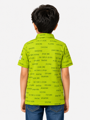 Boys Green Soft Cotton T-Shirt Casual Fashion Kids Wear BloomUp