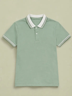 BloomUp Smoke Green Graphic T-Shirt for Older Boys & Kids (8–16 Years)