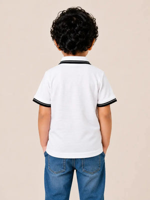 BloomUp White Graphic T-Shirt for Older Boys & Kids