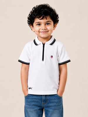 White Graphic T-Shirt for Older Boys & Kids (8–16 Years) BloomUp