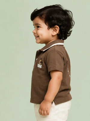 BloomUp Brown Graphic T-Shirt for Older Boys & Kids