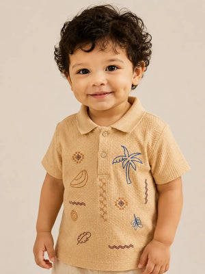 BloomUp Fawn Polo T-Shirt for Older Boys & Kids (8–16 Years)