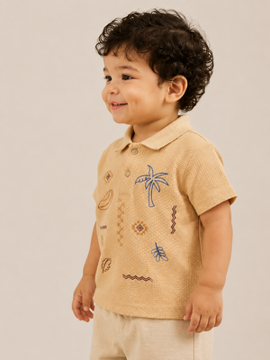 Fawn Polo T-Shirt for Older Boys & Kids (8–16 Years) BloomUp