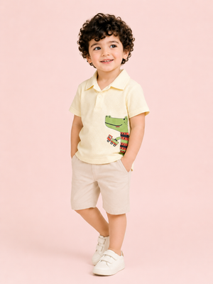 Boys White Soft Cotton T-Shirt Casual Fashion Kids Wear BloomUp