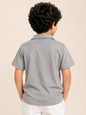 Grey Premium Casual Boys Soft Cotton T-Shirt BloomUp